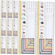 HOODANCOS 25pcs Colorful Classroom Nameplates for Desks Vibrant Student Name Tags Rulers Fraction Charts for Preschool Kindergarten Elementary School Decor