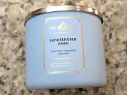 White Barn Sun-Drenched Linen 3-Wick Scented Candle 14.5 oz NWOB