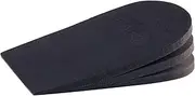 Makryn Adjustable Orthopedic Heel Lift for Leg Length Discrepancies and Heel Pain,Sports Injuries,and Achilles tendonitis,Height Increase Insoles, Black, Small(Single Lift))
