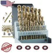 M35 High-Speed Steel 29 PCS Drill Bit Set for Metal & Plastic with Storage Box