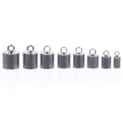 Craft County Cord End Caps Set – Bronze or Silver – Various sizes available