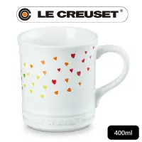 在飛比找PChome24h購物優惠-LE CREUSET-瓷器馬克杯 400ml (繽紛愛心白)