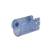 InterDesign Blumz Kitchen Sink Suction Holder for Sponges, Scrubbers, Soap -...