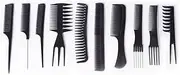 Styling Grooming Hairdressing Comb, Fine and Wide Tooth Hair Barber,10Pcs.