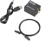 MrComputerGuy Digital to Analog Audio Converter Support Optical Fiber Toslink Coaxial Signal to RCA R/L Audio Decoder SPDIF DAC