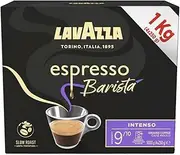 Lavazza, Espresso Barista Intenso, Coffee Ground, 1 kg, Ideal for Moka Pots, with Aromatic Notes of Cocoa and Wood, Arabica and Robusta, Intensity 9/10, Medium Roasting, 4 x 250g