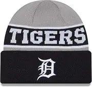 New Era Detroit Tigers Reversible Cuffed Knit Beanie Hat Blue Red, Blue Red, One Size