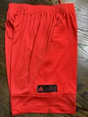 Adidas Pro Bounce X Basketball Shorts Red Black EH5230 Men’s Sz L