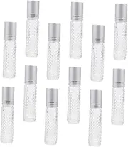 IWOWHERO 12Pcs Refillable Essential Oil Roller Bottles Subpackage Bottles for Travel Leak Design Corrosion Resistant for Perfumes and Oils