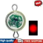 LED Attracting Fish Lamp Mini Fishing Squid Lamp Plastic for Fished Gear (Red) A
