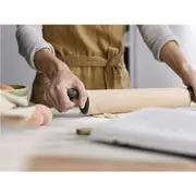 Joseph Joseph Grip-Pin Ergonomic Rolling Pin Cake Dough Baking Roller Grey