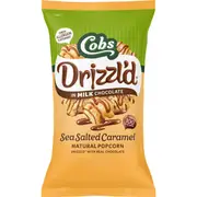 Cobs Drizzl'd Popcorn Milk Choc Sea Salt Caramel 110g