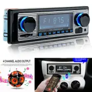 Car 4-CH Stereo Radio Bluetooth FM MP3 Player USB AUX In-Dash Head Unit w/Remote (for: Audi)