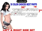 NITRO Z18 Z 18 BOAT DECAL HULL REPLACEMENT DECALS BASS 30 COLOR CHOICES