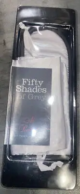 Fifty Shades Of Grey No Peeking Blindfold Sleeping Mask Grey + Satin Bag