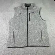 Patagonia Better Sweater Fleece Vest Mens 2XL Stonewash Grey Full Zip Outdoor