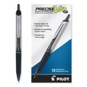 Pilot Retractable Roller Ball Pen Bold 1 mm Black Ink/Barrel Stand 13450