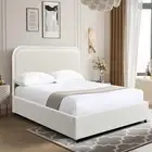 Foret Bed Frame King Size Mattress Base Wooden Sleep Beds Platform Fabric
