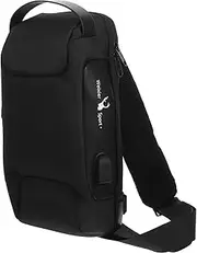 [NOLITOY] Men Sling Bag Theft Chest Pack with USB Charging Port for Travel Casual Use and Outdoor Activities Durable Design for Safe Storage of Essentials
