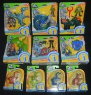 JURASSIC WORLD Set of 6 Movie Action Figures & Set of 4 Mini Dinos Imaginext MIP