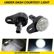 2x White LED Under Dash Courtesy Footwell Light For Dodge Ram Durango Jeep Grand