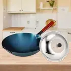 Wok Pan Stir Fry Pan for Induction Cooker Versatile Cookware Uncoated