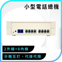 在飛比找momo購物網優惠-【HOME+】小型電話總機2外線+8內線 總機盒子 用普通電