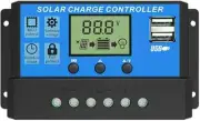 Solar Panel Charge Controller Regulator 12V/24V auto dual USB 20A Battery PWM