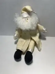 Russ Glitter & Gold Santa Snowman Vintage Plush Christmas Winter w/Tag