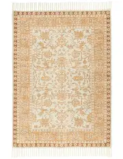 [Miss Amara] Beverly Boho Picnic Rug in Yellow and Orange