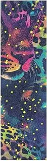 Amooorous Rainbow Glitter Leopard Decorative Grip Tape for Skateboards Design Waterproof Longboard Griptape Non Slip Cruiser Griptape 33×9 Inch