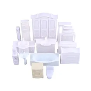 沙盤建筑模型材料配景剖面戶型 室內家具套裝系列模型白色 1:50