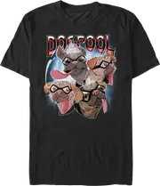 Dogpool Collage Deadpool & Wolverine Marvel Comics T-Shirt
