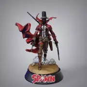 Western Spawn H 23cm 3D Printing Figure Model Kit Unpained Unassembled GK