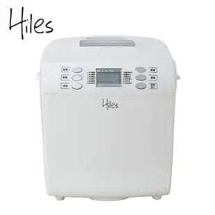 特A福利品 Hiles DC直流變頻省電全自動製麵包機(HE-1182)送隔熱手套 12種模式 揉麵團保溫不沾鍋