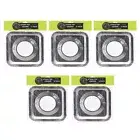 30pc Lemon Lime Kitchen Aluminium Foil Dispos. Stove Top Covers Protector SLV