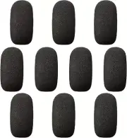 10-Pack Small Foam Windscreens for Lavalier Mics - High-Density Foam Mic Covers
