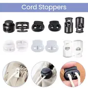 Drawstring Spring Loaded Toggle Cord Stoppers with Single Bean Twin Hole Button