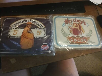 Hershey’s Cocoa & Uneeda Biscuit Metal reproduction hot pads, Wall Hangings New