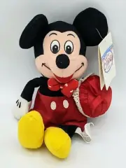 Disney VALENTINE MICKEY MOUSE Bean Bag plush 8" w/Tag