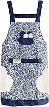 Adjustable Bib Apron, Waterdrop and Oil-proof Resistant with Pockets Cooking Kitchen Aprons Wipe-able Hand Apron for Women Men Chef