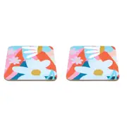 2x 4pc Maxwell and Williams Boxed Rach Jackson Wild Wonderful Cork Back Coaster