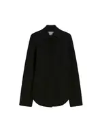 [Sportmax] Sportmax-Camicia In Maglia Di Viscosa - Runway - Nero-Donna M