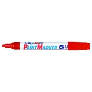 6x Artline 400XF PAINT MARKER 2.3mm Bullet Tip, Fade Proof, Permanent Opaque RED