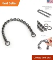 Chic 23" Aluminum O Shape Chain Handle Replacement for Women's Bags - Black Grey