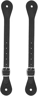 GANAZONO 2pcs Western Horse Riding Spur Straps Durable Boot Straps for Equestrian Competitions Comfortable Fit for Training Elegant Design for Outdoor Events