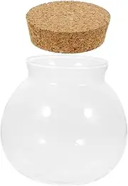 VILLFUL Eco Bottle Ornaments Micro Landscape DIY Bottle Hydroponic Planter Vase Container with Lid Desktop Flower Stand Tank Decoration Hydroponic Container Small Hydroponic Planter