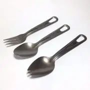 AMG Titanium Spoon Fork Chopsticks Lightweight Outdoor Camping Cookware Cutlery