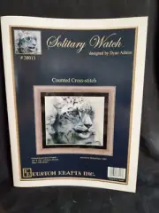 KUSTOM KRAFTS CROSS STITCH CHART SOLITARY WATCH #38013