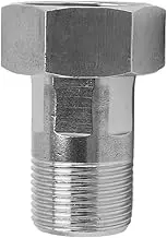 Stainless Steel Pipe Fitting Plumbing Butt Joint Adapter Spa Hot Tub Components Hardware Durable Corrosion Resistant Easy Install Wide Threaded Pipe Fitting Suitable for Plumbing (G3/4 to G1)